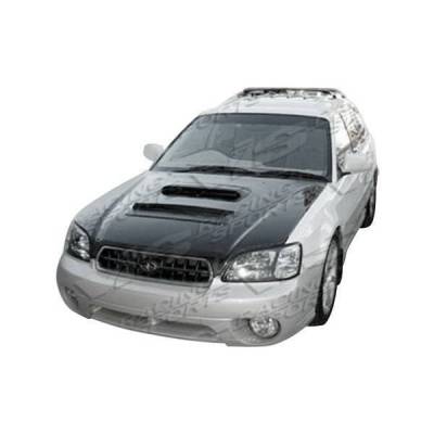 VIS Racing - Carbon Fiber Hood V Line Style for Subaru Legacy 4DR 1995-1999 - Image 6