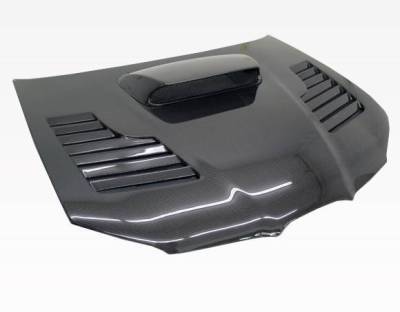 VIS Racing - Carbon Fiber Hood Tracer Style for Subaru WRX 4DR 2006-2007 - Image 9