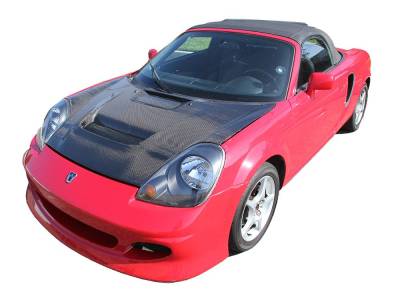 VIS Racing - Carbon Fiber Hood V Line Style for Toyota MRS 2DR 2000-2005 - Image 9