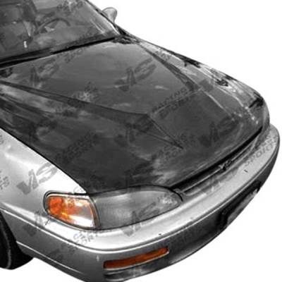 VIS Racing - Carbon Fiber Hood Invader Style for Toyota Camry 4DR 1992-1996 - Image 2