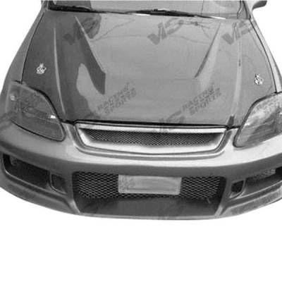 Carbon Fiber Hood Invader Style for Volkswagen Golf 3 2DR & 4DR 1993-1998