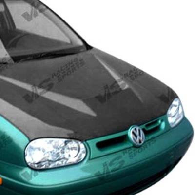 VIS Racing - Carbon Fiber Hood Invader Style for Volkswagen Golf 4 2DR & 4DR 1999-2005 - Image 2