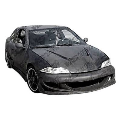 VIS Racing - Carbon Fiber Hood Invader Style for Chevrolet Cavalier 2DR & 4DR 2003-2005 - Image 2