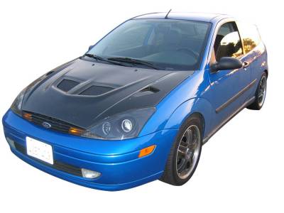 Carbon Fiber Hood EVO Style for Ford Focus 2DR & 4DR 2000-2004