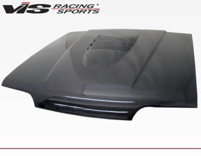 Carbon Fiber Hood Cobra R 2000 Style for Ford MUSTANG 2DR 1994-1998