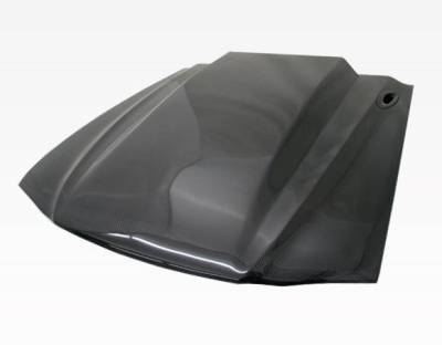 Carbon Fiber Hood Cowl Induction Style for Ford MUSTANG 2DR 1994-1998