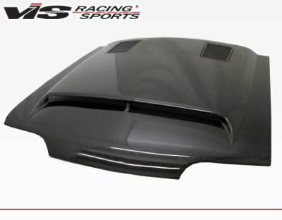 Carbon Fiber Hood GT 500 Style for Ford MUSTANG 2DR 1987-1993