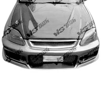 VIS Racing - Carbon Fiber Hood Invader Style for Honda Accord 2DR & 4DR 1990-1993 - Image 2