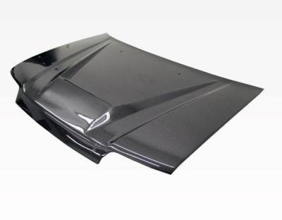 Carbon Fiber Hood Invader Style for Honda Civic 4DR 1988-1991