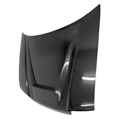 VIS Racing - Carbon Fiber Hood Invader Style for Honda Civic Hatchback 1988-1991 - Image 2