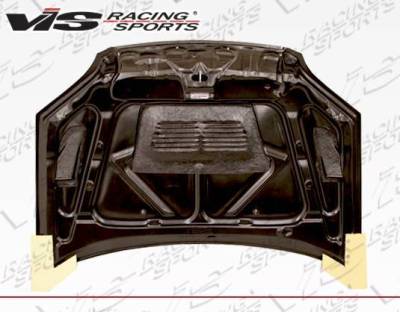 VIS Racing - Carbon Fiber Hood EVO  Style for Honda Civic 2DR & 4DR 2001-2003 - Image 4