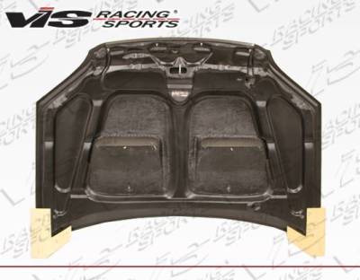 VIS Racing - Carbon Fiber Hood Xtreme GT Style for Honda Civic 2DR & 4DR 2001-2003 - Image 4