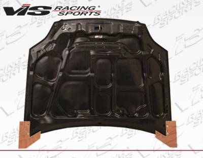 VIS Racing - Carbon Fiber Hood JS Style for Honda Civic 2DR & 4DR 1999-2000 - Image 5