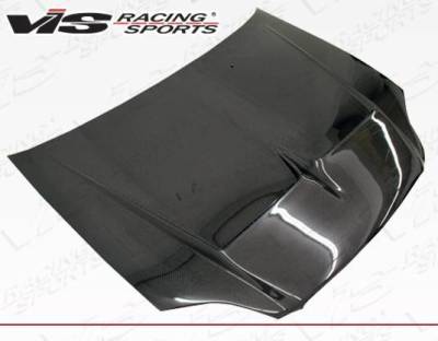 VIS Racing - Carbon Fiber Hood Monster Style for Honda Civic 2DR & 4DR 1999-2000 - Image 2