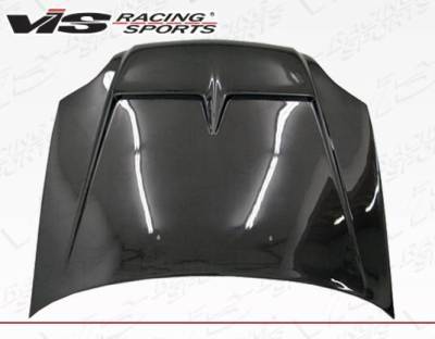 VIS Racing - Carbon Fiber Hood Monster Style for Honda Civic 2DR & 4DR 1999-2000 - Image 3