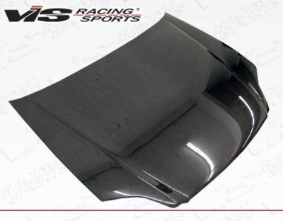 VIS Racing - Carbon Fiber Hood OEM Style for Honda Civic 2DR & 4DR 1999-2000 - Image 2