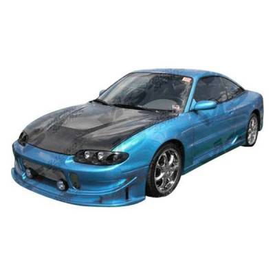 VIS Racing - Carbon Fiber Hood Invader Style for Mitsubishi Eclipse 2DR 1995-1999 - Image 2