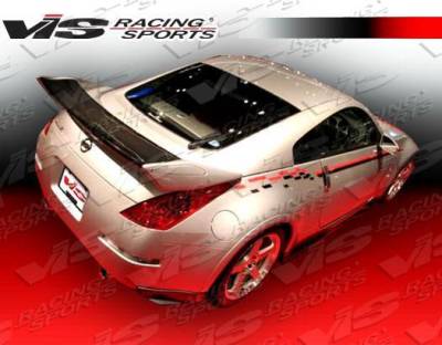 Carbon Fiber Center Deck Spoiler Techno R 2 Style for Nissan 350Z 2DR 2003-2008