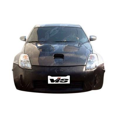 VIS Racing - Carbon Fiber Hood Fuzion Style for Nissan 350Z 2DR 2003-2006 - Image 2