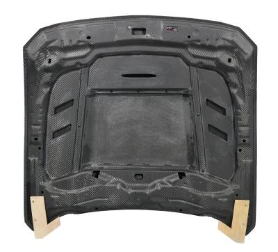VIS Racing - Double Sided Carbon Fiber Hood Terminator Style for Ford Mustang 2024-2025 - Image 4